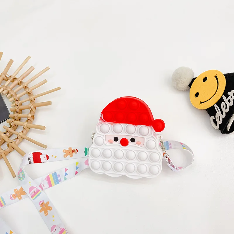 Baby Kids Girl Bunny Shoulder Bag Cute Christmas Series Storage Crossbody Messenger Bags Handbag Kids Gifts enlarge