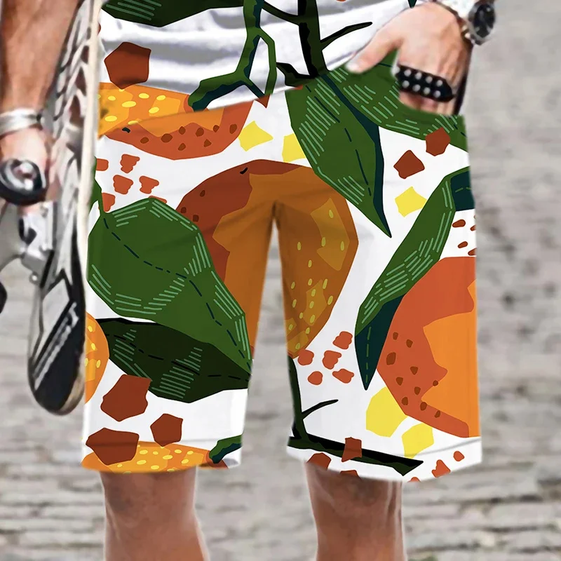 Шорты мужские пляжные в стиле Харадзюку модные крутые Короткие штаны с 3D