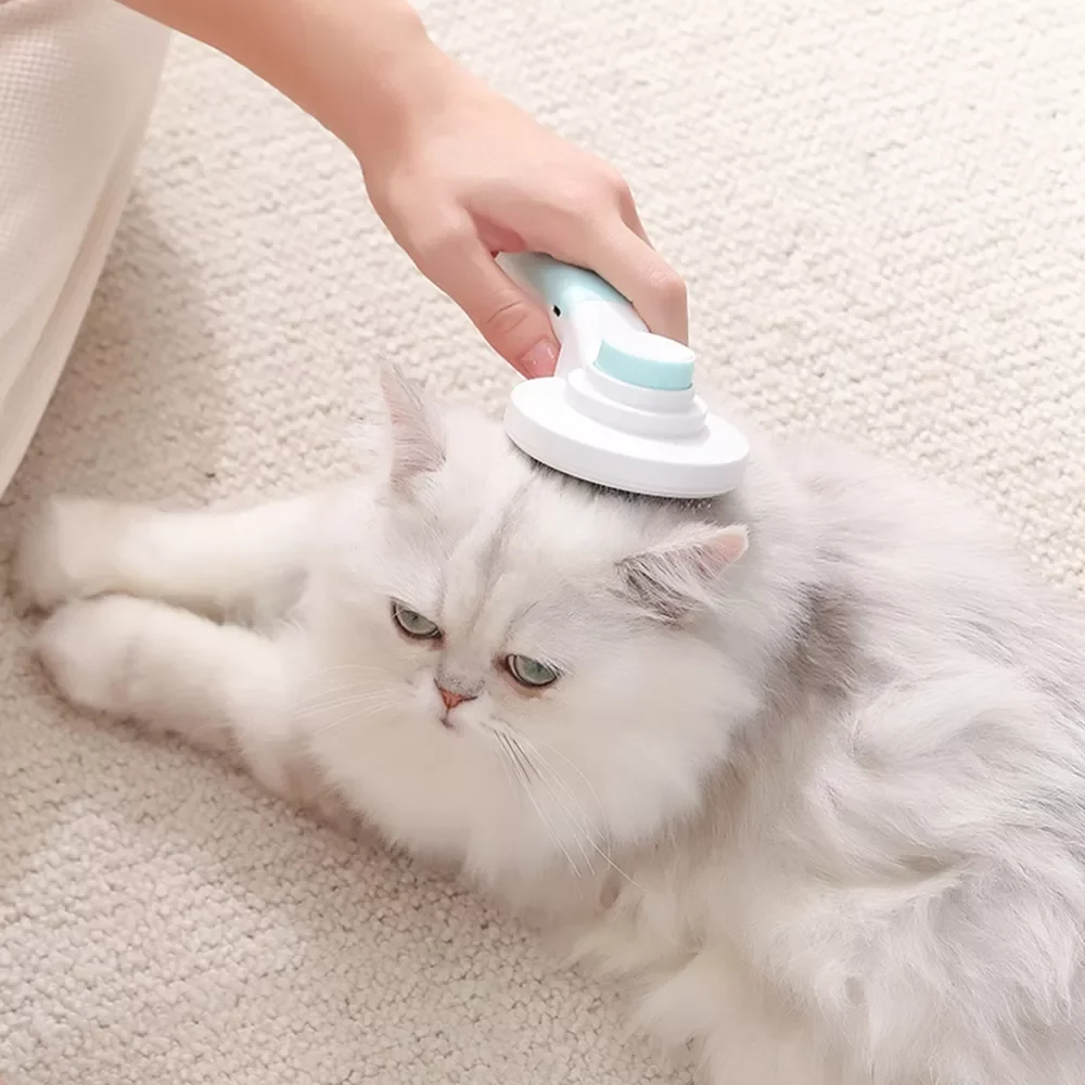 

2 in 1 And Dog Comb Self-cleaning Comb Use To Remove Floating Hair Automatic Hair Removal Comb Pet Nail Clipper