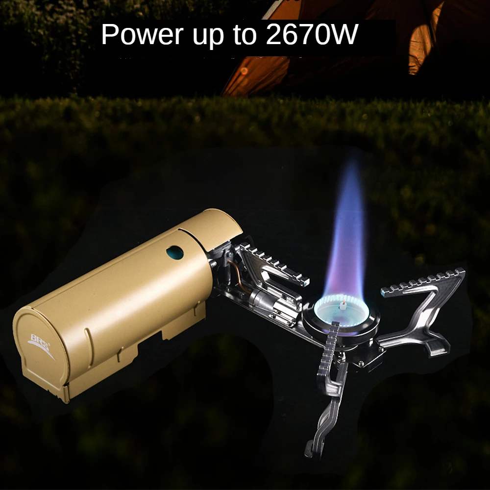 Портативная газовая горелка BRS 2670 Вт для кемпинга туристическая Складная