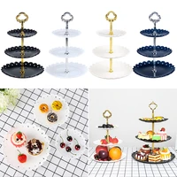 3 tier fruit dessert stand rack cake display plate tray wedding birthday party sweets tray supply for kitchen home no plate