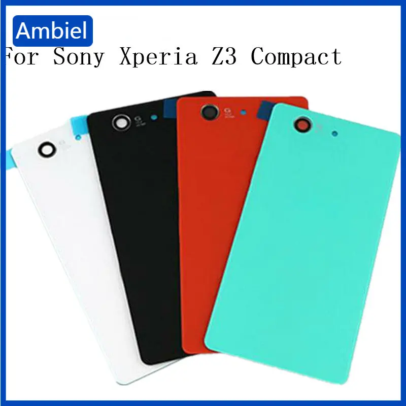 

Back Battery Door Housing Glass Cover For Sony Xperia Z3 Mini/Compact M55W D5803 D5833 Rear Glass Cover Case