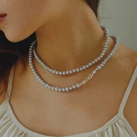 timeless wonder fancy grey natural pearl statement necklaces for women jewelry goth kpop statement egirl boho japan emo top 4541