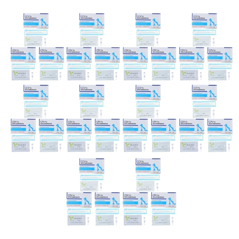 10 упаковок Dog Test CDV CPV CCV Точный тестер Быстрый тест для мониторинга здоровья собак