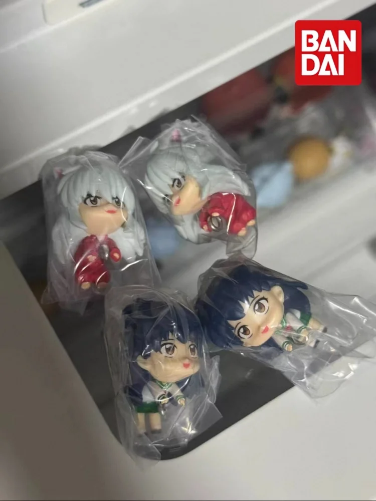 Фото Брелок-фигурка Bandai Inuyasha Gashapon Connected, миниатюрный, 35 мм, ПВХ, подвеска, Сессёмару, Кагомэ, Шиппо, Мираку, Сангё, аниме №3