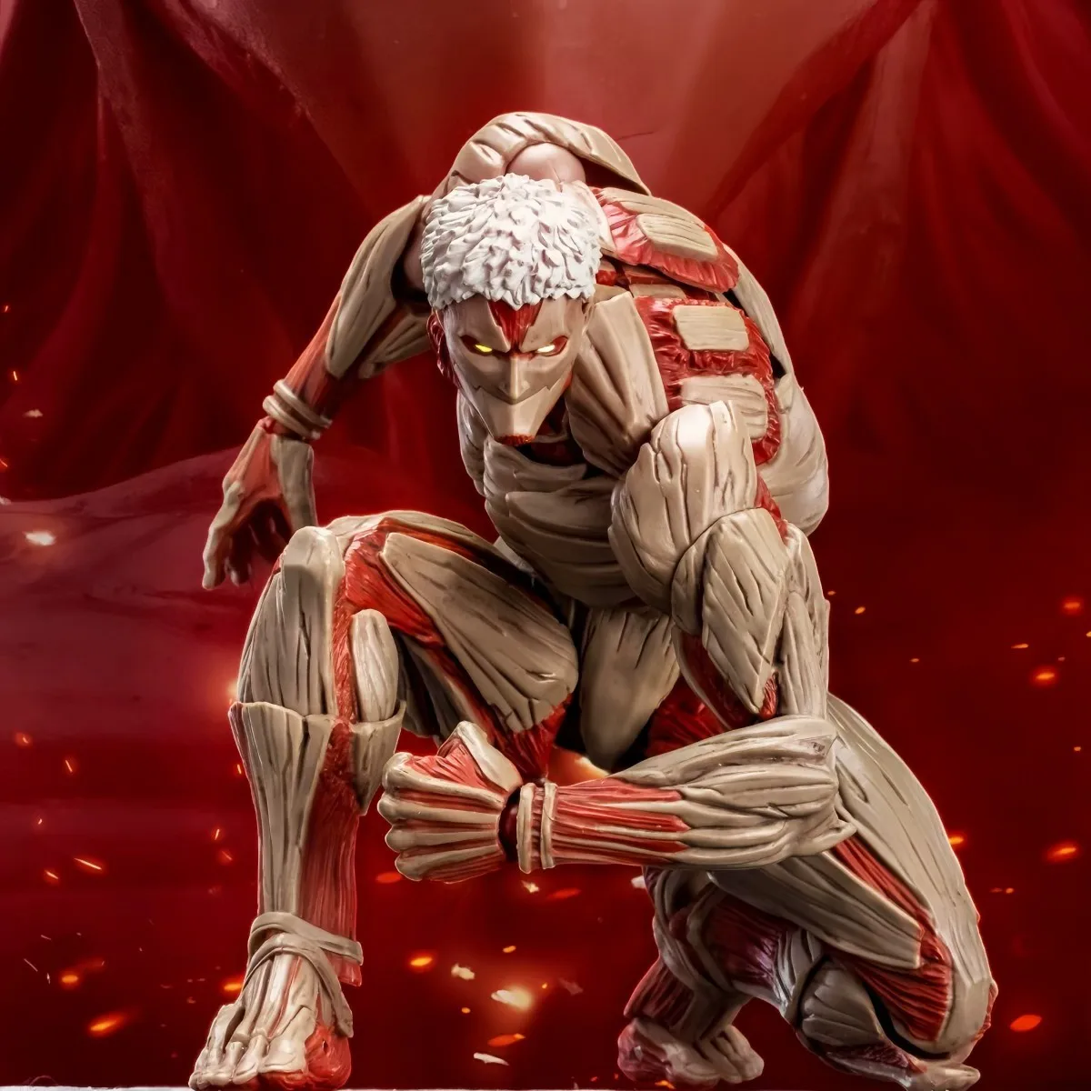 Фото Коллекционная фигурка Caliente Kaiyodo Attack on Titan: Титан в броне Revoltech Yamaguchi, аниме-фигурка, модель, игрушка №3