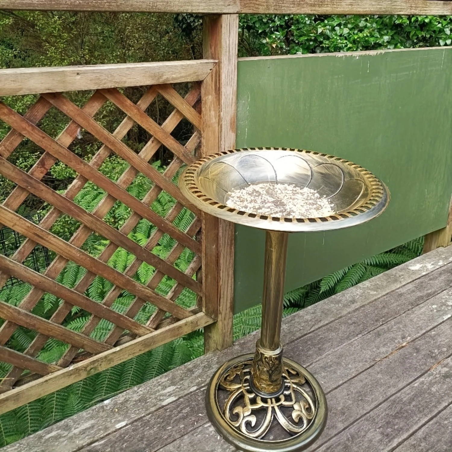 Уличная кормушка для птиц с ванной душевой раковиной украшения сада и наблюдения