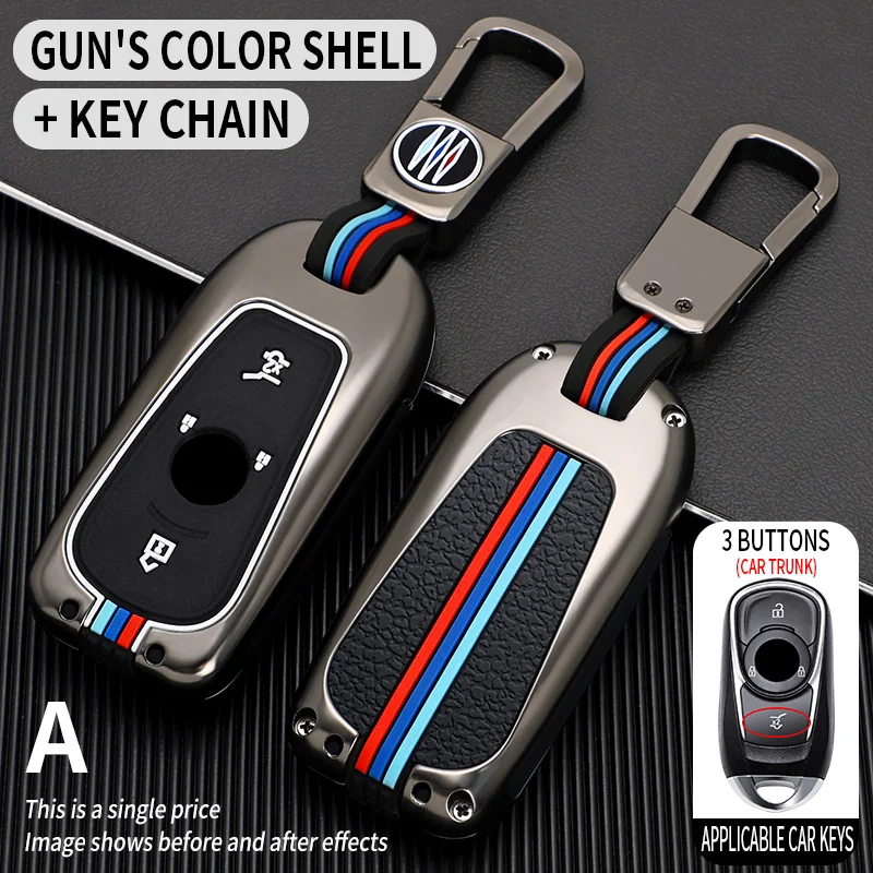 

Zinc Alloy Car Key Case Cover Shell for Buick Encore Encore GX 2020 Enclave GL8 GL6 Excelle Velite 6 Verano lacrosse 2020 2021