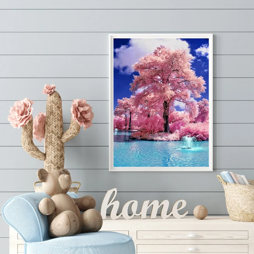 Momoart Полный Квадратный Комплект Алмазной Живописи Для Дома И Сада Пейзаж