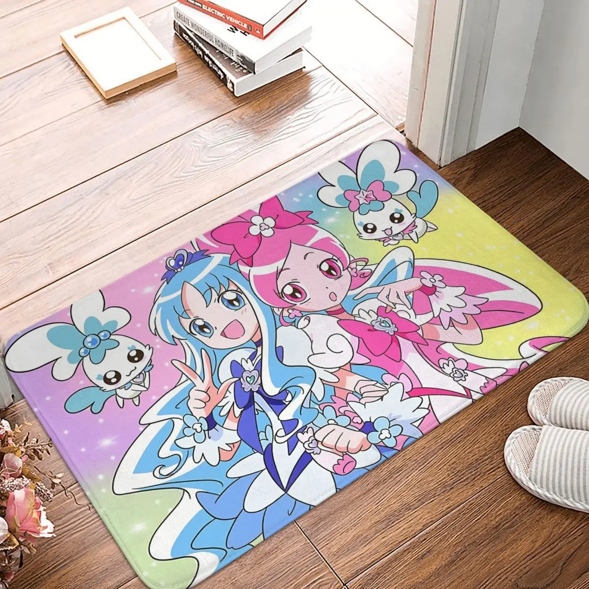

Pretty Cure Precure Princess Anime Non-Slip Carpet Heartcatch And Fairies Doormat Living Room Kitchen Mat Welcome Floor Rug