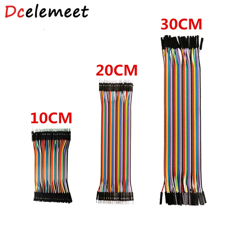 

Dupont Line 10CM/20CM/30CM Female to Male + Male to Male + Female to Female Jumper Wire Dupont Cable for arduino DIY KIT