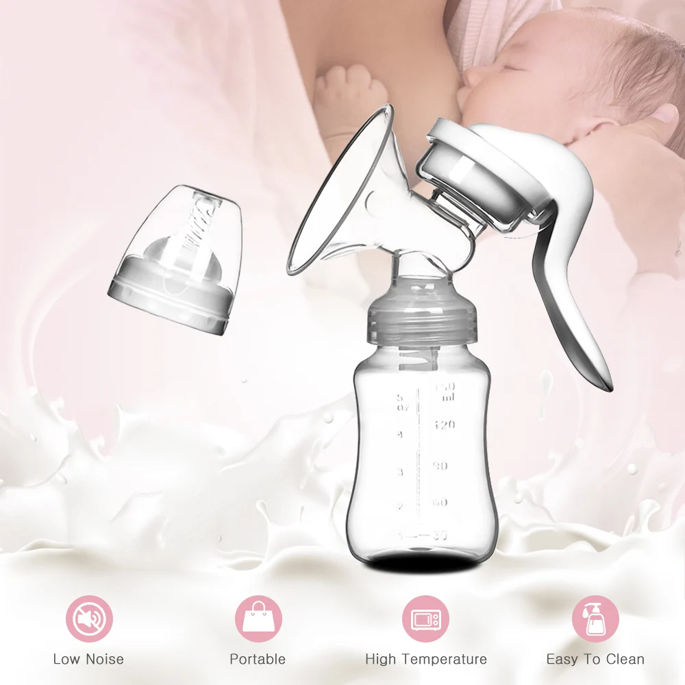 Breast Pump Baby Nipple Manual Suction Milk Pump Feeding Breasts Pumps Milk Bottle Sucking Postpartum Supplies Accessories