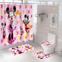 disney mickey minnie mouse print shower curtain children bathroom curtain with 12hooks birthday gift custom curtains home decor