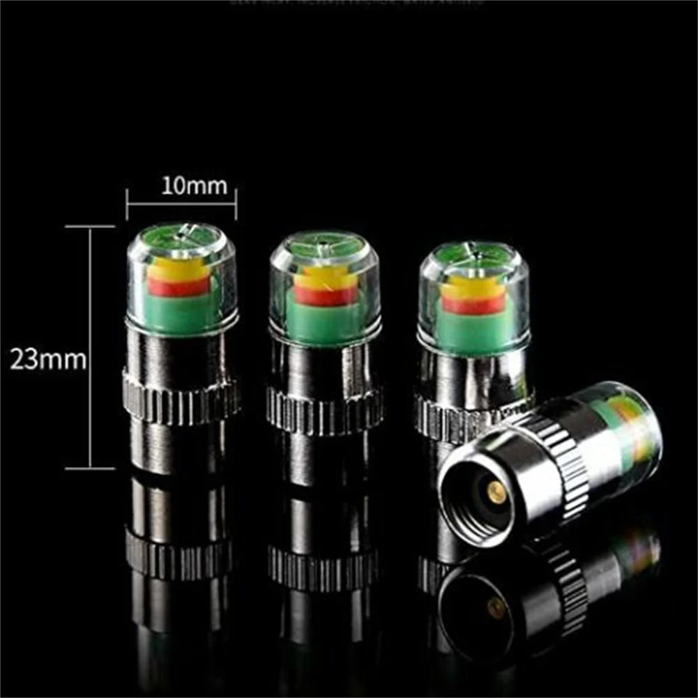 

8pcs/set Tire Pressure Alert Monitoring Valve Cap Car Motorcycle Tire Indicator External Valve Detection Car Tire Accessories