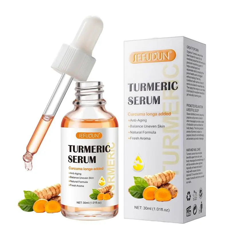 

Turmeric Facial Essence Face Fluid Essence With Turmeric Extract Face Moisturizer Firm And Plump Skin For Intensive Hydrating