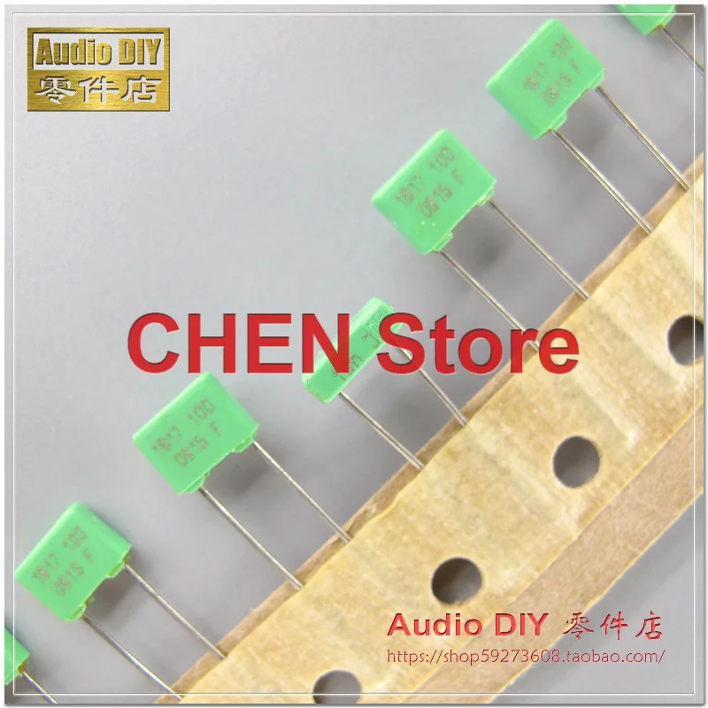 20 шт./50 шт., конденсатор для звукокоррекции серии ERO MKT1817, 0,018 мкФ Ф/100 в, 5% мкФ, 5 мм, зеленый, MKT 1817, 183/100 в, 18 нФ/100 в, 183, 100 в