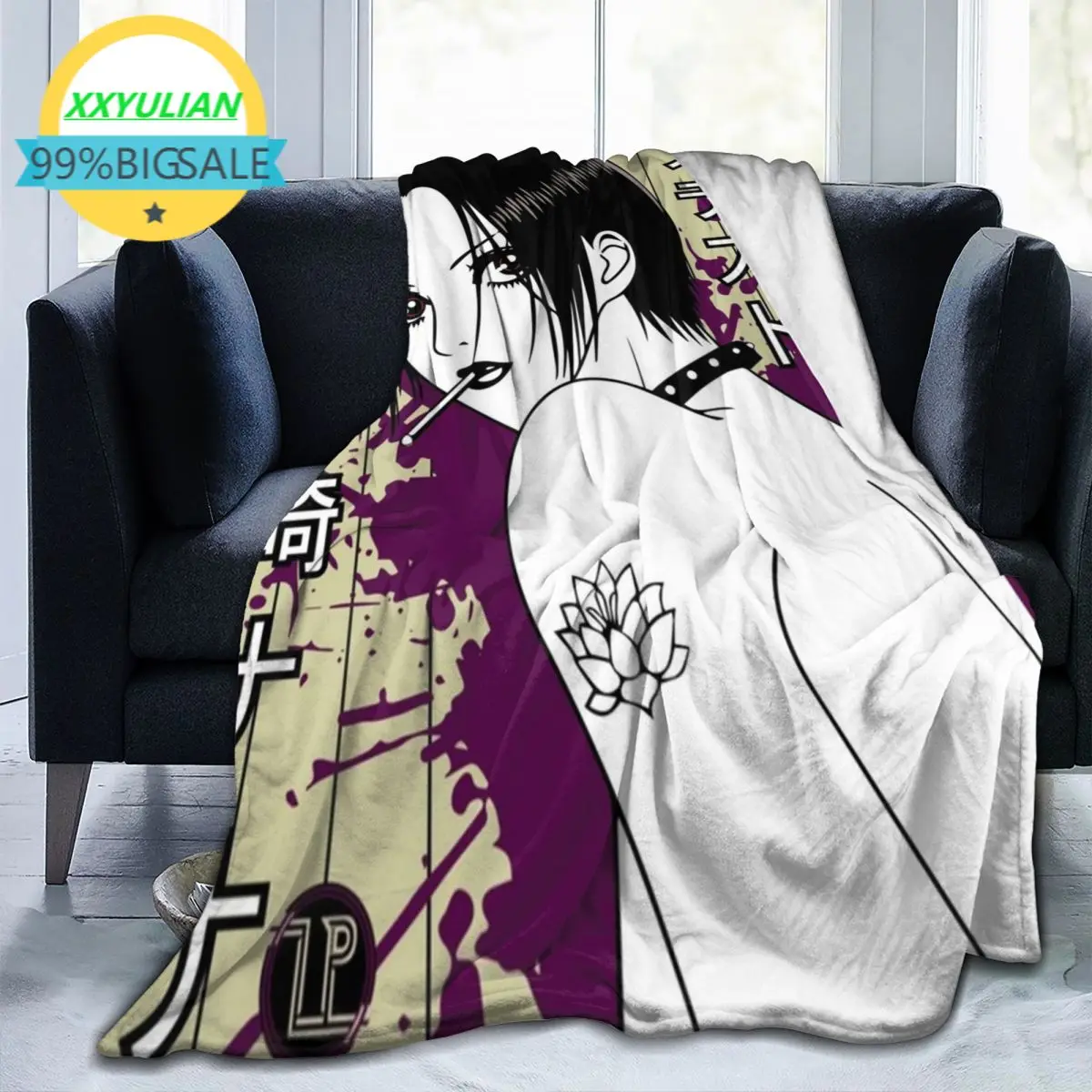 

Mianga Osoaki Blanket Supier Soft Anti-pilling Flannel Throw Blankets