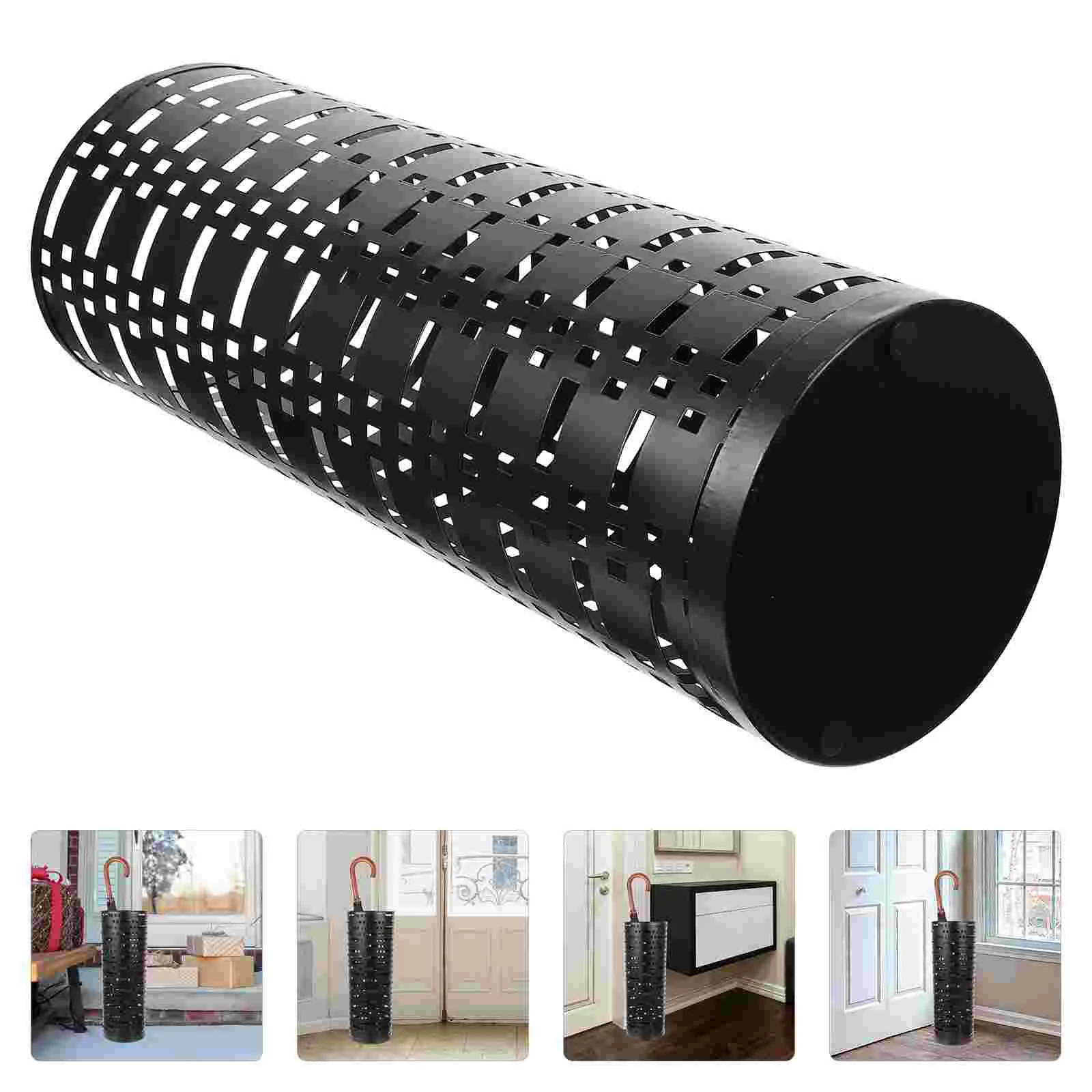 

Umbrella Stand Bucket Holder Organizer Cane Rack Storage Bin Wall Door Adhesive Entryway Rain