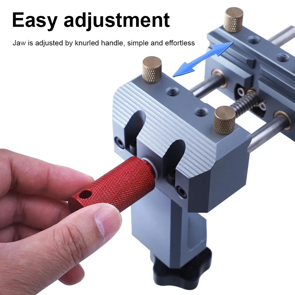 

Маленькие настольные тиски из алюминиевого сплава, портативные многофункциональные настольные тиски, зажимы, инструменты для деревообраб...