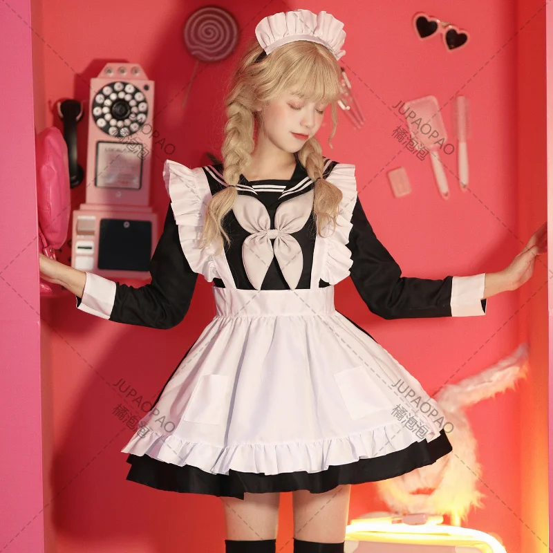 

Japanese Anima JK Uniform Lolita Girl Plus Size Halloween Maid Roleplay Sailor Costume Animation Goth Lilota Student Party Dress