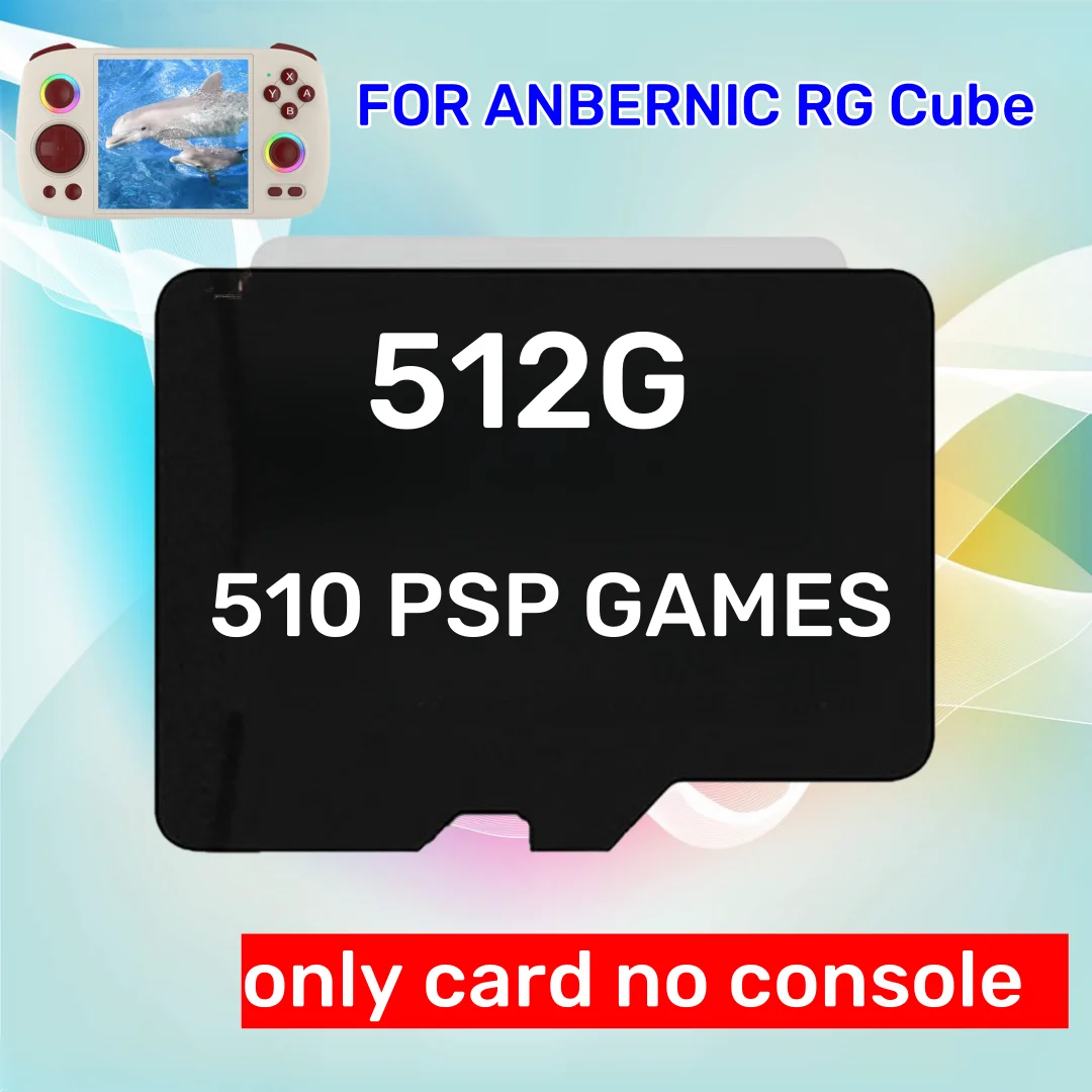 Для ANBERNIC RG Cube TF Card Portable PS2 портативная игровая консоль карта памяти SD 61000 игр 512G 256G