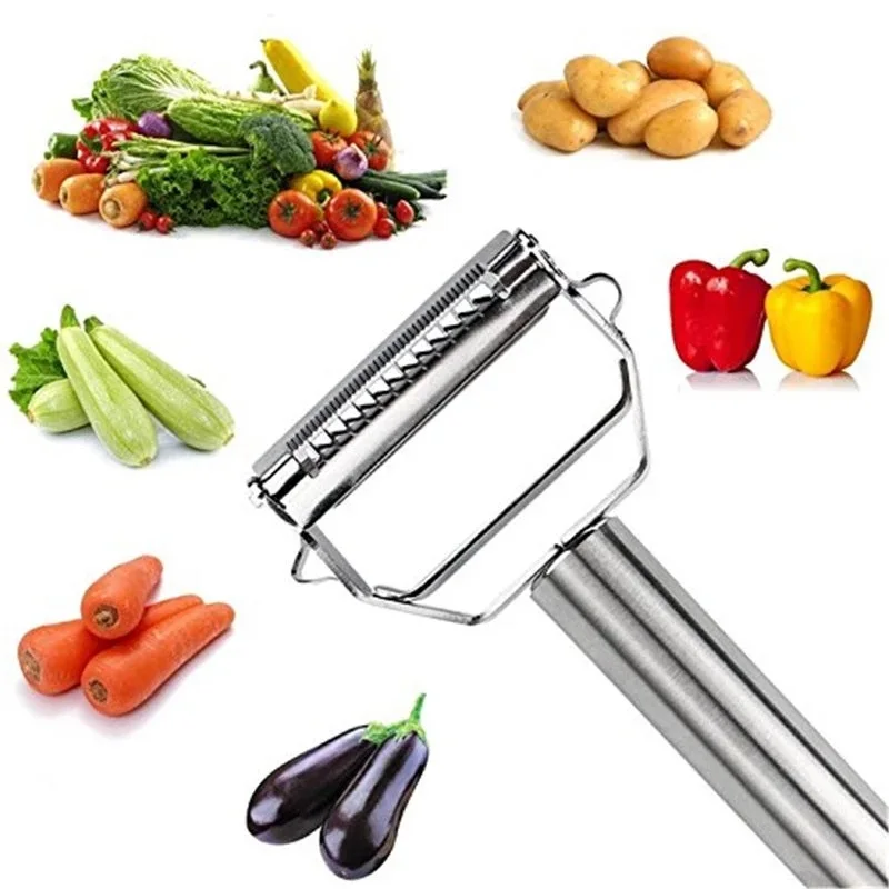 

Stainless Steel Peeler Fruit Vegetable Melon Potato Carrot Cucumber Multifunction Grater Julienne Peeler Slice Home Kitchen Tool