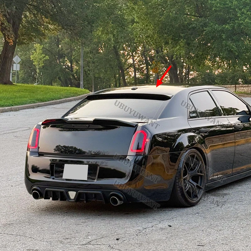Фото Для Chrysler 300 300c 2011-2018 Высокое качество ABS пластик заднее крыло крыша задняя коробка украшенный спойлер №1