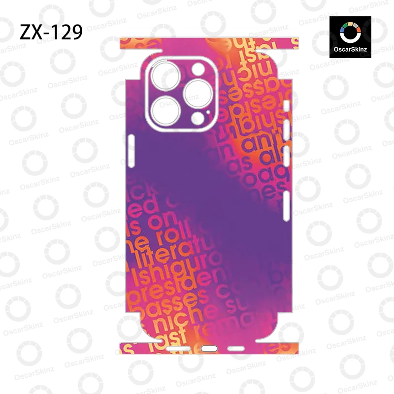 Фото Обертка OscarSkinZ для iPhone 17 16 Pro Max, наклейка 15, 14 Plus, задняя пленка 13 12, мини-защитная наклейка, боковая рамка, задняя защита №3
