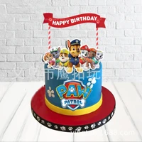 paw patrol toys new cake toppers cupcake inserts card baking 3 sets of anime party theme birthday cake inserts animation inserts