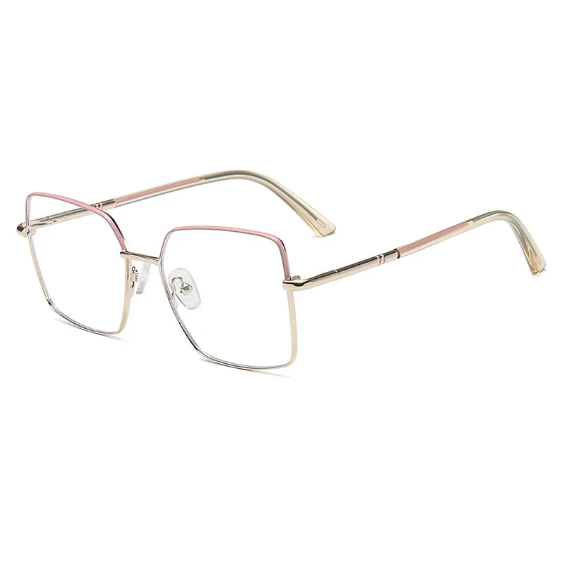 Новые модные женские ретро лоскутные цветные милые синие очки для близорукости