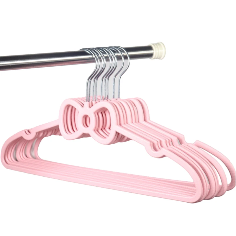 

Вешалка для одежды, Прочная вешалка из АБС-пластика с сердечками, вешалка для пальто для взрослых и детей, подвесные принадлежности для одежды (розовый цвет), 10 шт.