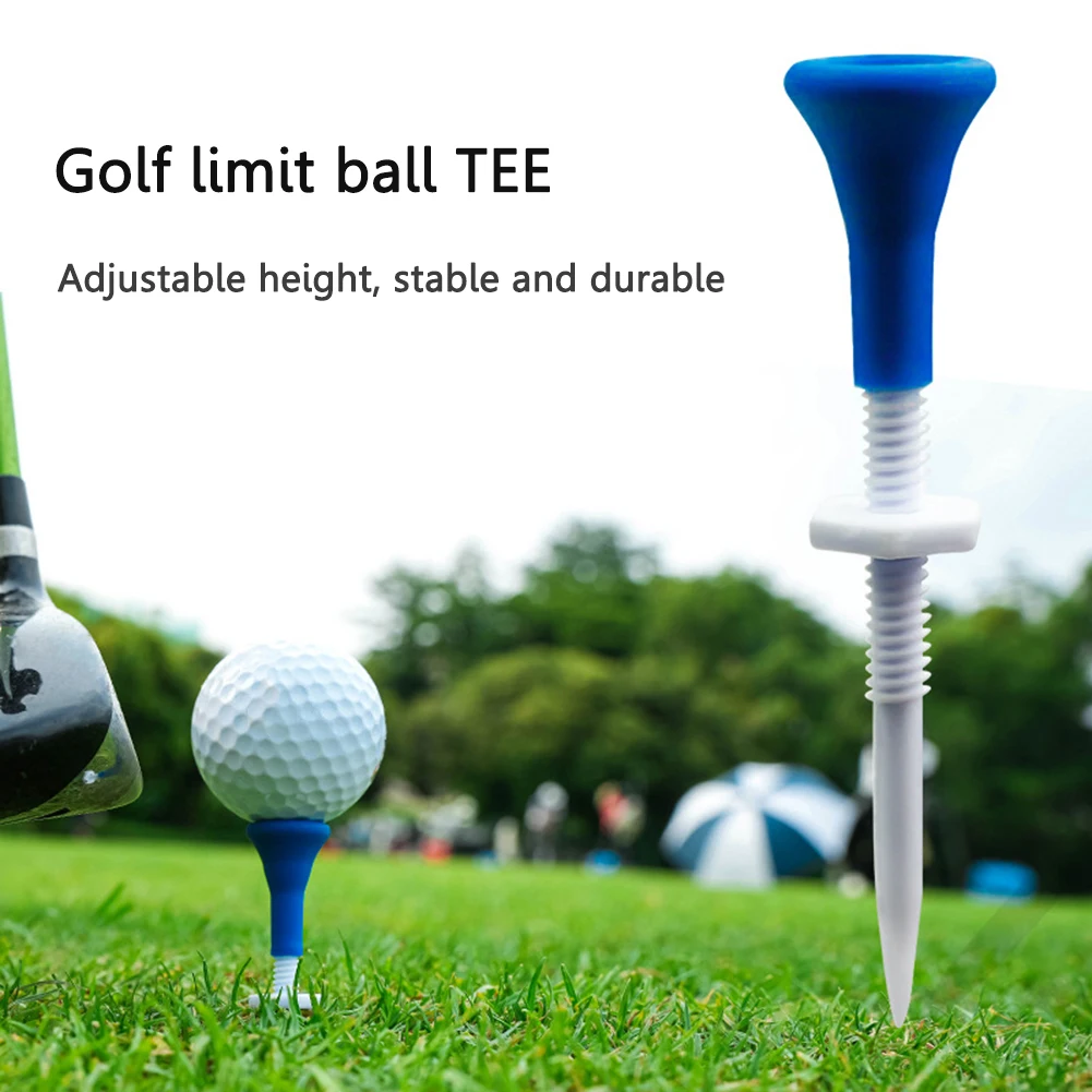 

5pcs/box Ball Tee Stable Training Ball Stand Tees Outdoor Sports Accessories Height Adjustable 86mm Long for Golfer Practice