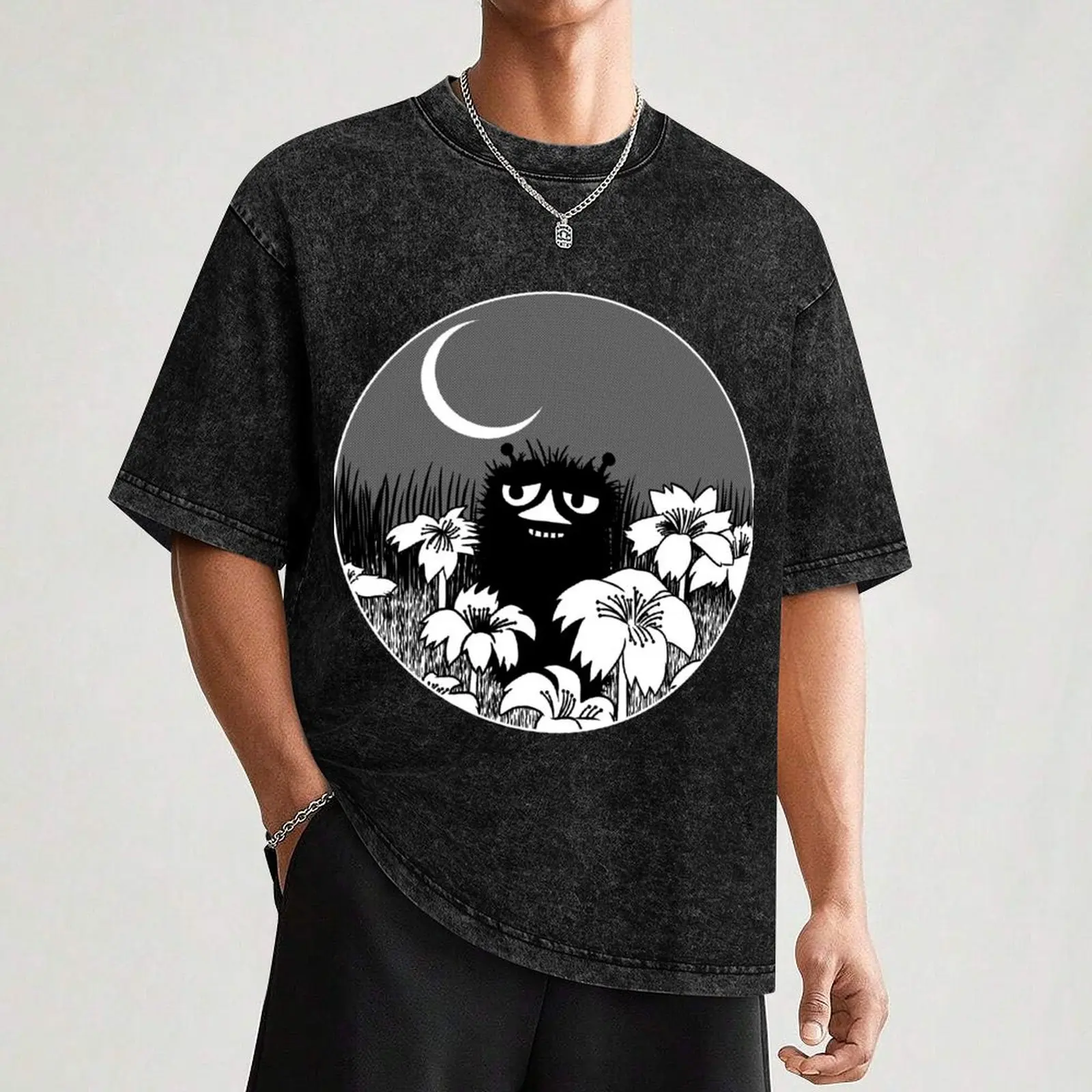 Stinky футболка милая одежда мешковатые рубашки с рисунком уличная для мужчин