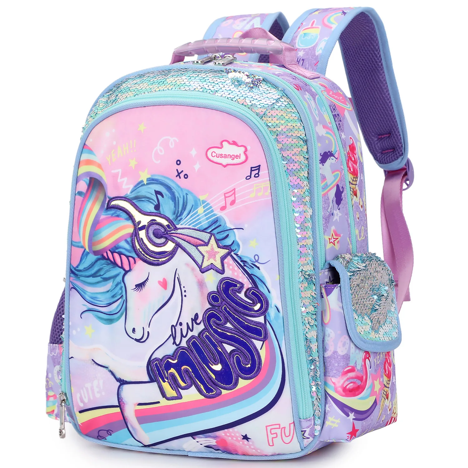 For Teenager Girls Boys Unicorn Dinosaur Anime Backpack Lunch Box With Pencil Case