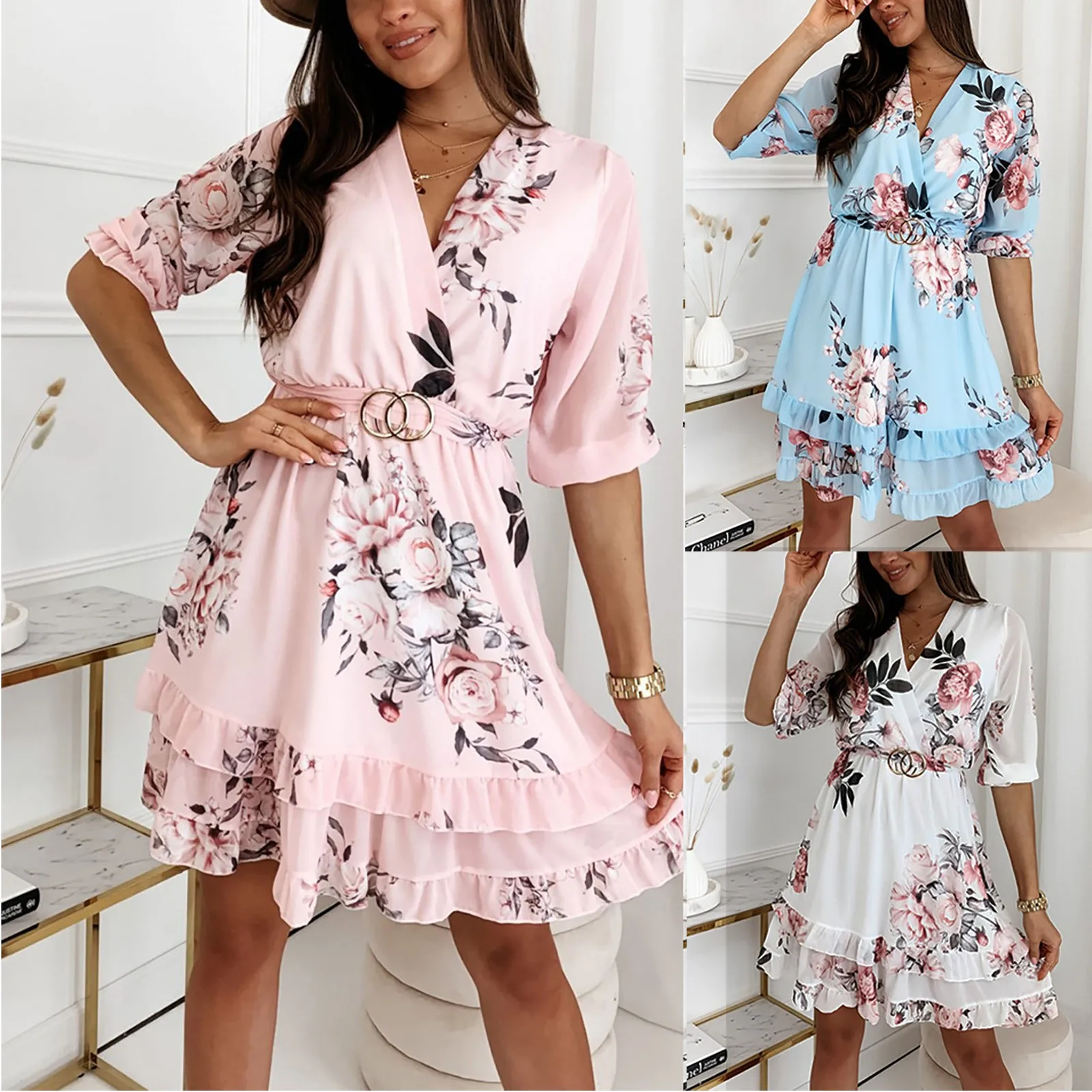 Модные элегантные платья для женщин 2022 повседневное сексуальное шифоновое