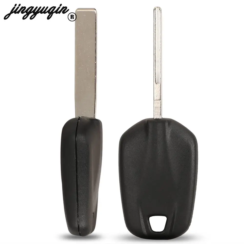 

jingyuqin Transponder Uncut Blank Car Key Shell Case Replacement Fob No Chip For Citroen For Peugeot 508 HU83 Blade