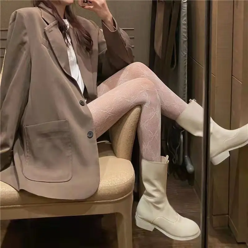 Women Floral Tights High Waist Mesh Stockings Female Sexy Fishnet Pantyhose Hollow Elastic Thigh Sock Girl Cosplay Costumes |