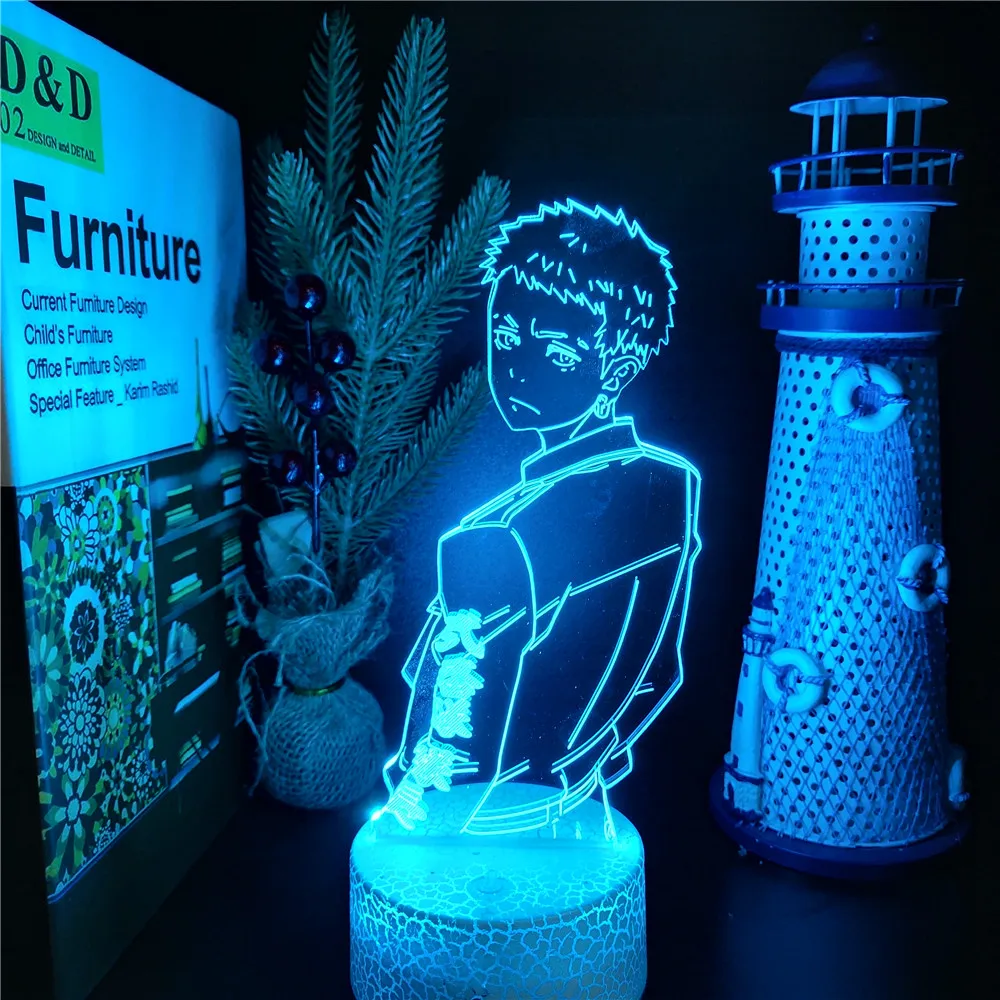 

TAKASHI MITSUYA TOKYO MANJI TOKYO REVENGERS 3D LED Night Light USB Powered Atmosphere Table Lamp Kid Gift Anime Room Decor WT