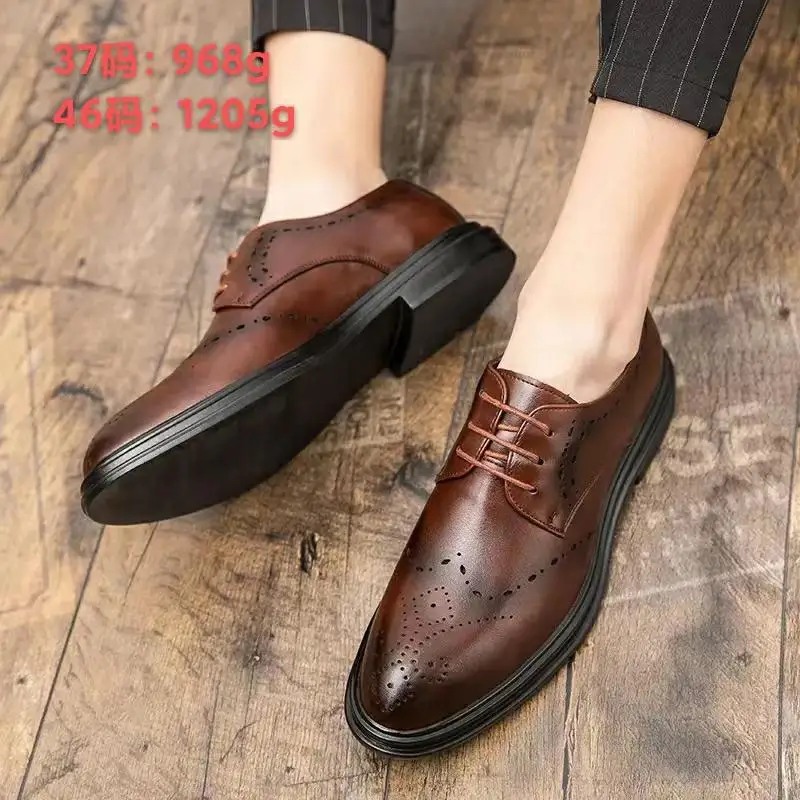 

Men's Shoes 2023 New Autumn Versatile Men's Winter Casual Leather Shoes Popular Easy Wear Borad Shoe Men's Suit Fashion Shoes