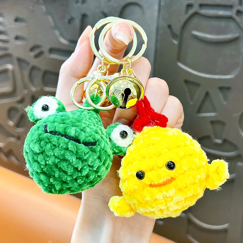 Милый ручной работы маленький животный свет кофейный медведь брелок для ключей