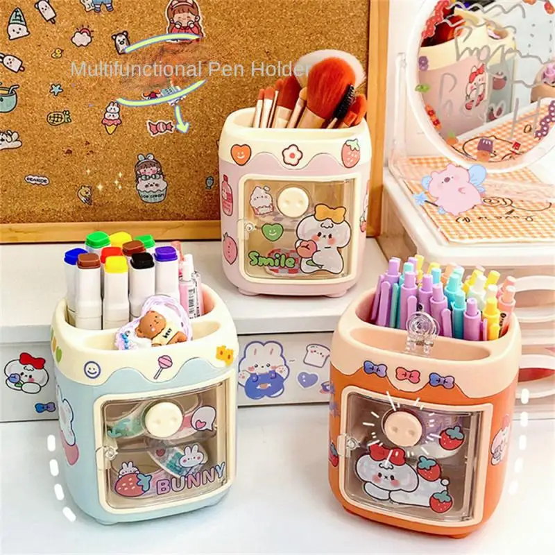 

Piggy Pen Holder Large-capacity Desktop Piggy Storage Container Multi-function Sweet Creative Pen Holder Cartoon Cute Holder