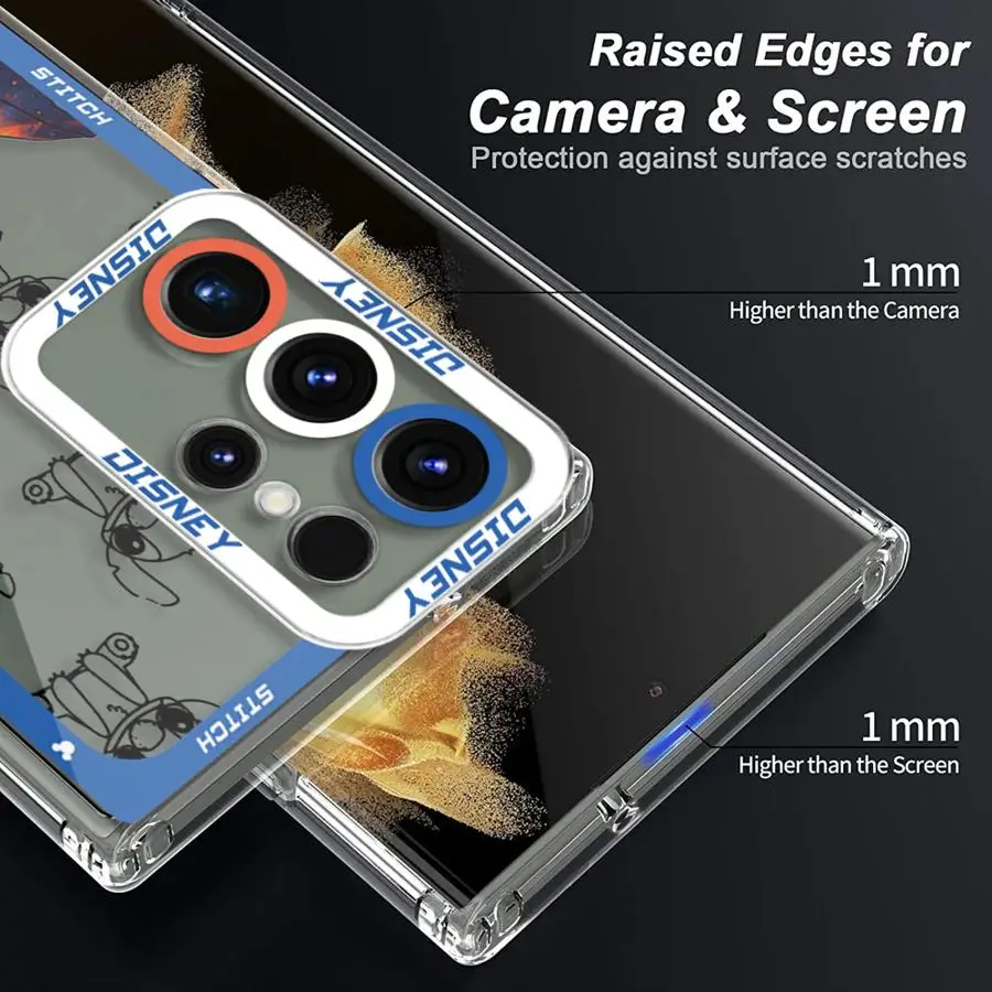 Disney Stitch Phone Case for Xiaomi Poco X3 Redmi 12C 10C 12 13C 5G 10A 9A 11T Pro NFC Mi 11 Lite Cover Clear