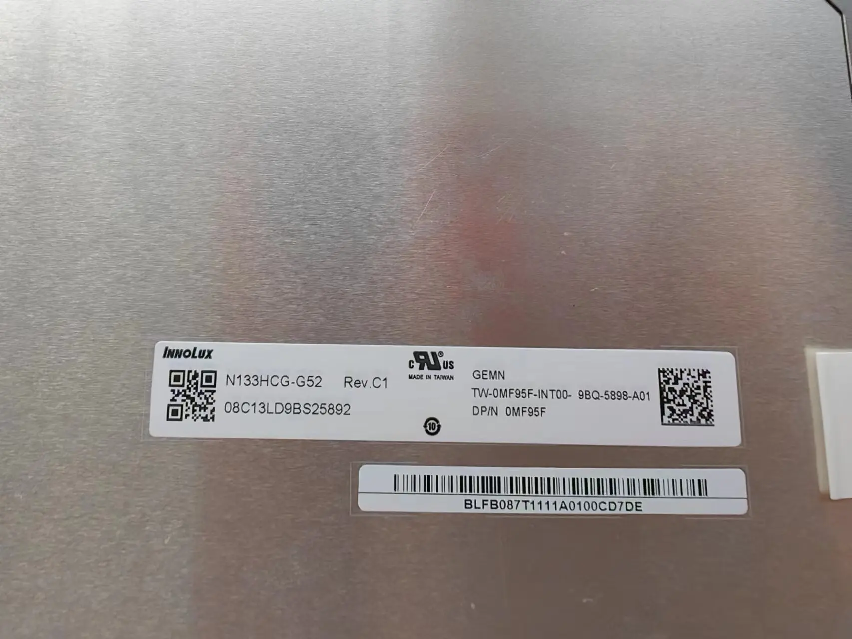 N133HCG-G52 1920x1080 13 3 &quotсветодиодный IPS FHD матовый экран AG 0MF95F для Dell latitude 7300 7310 P99G001 Non-touch
