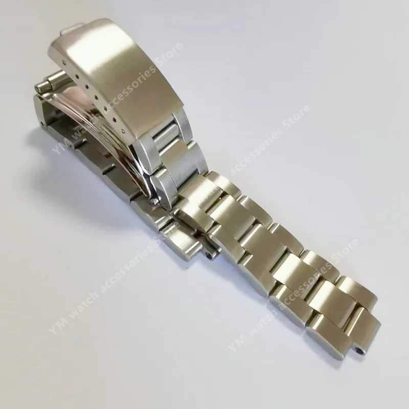 316L Solid Brush Stainless Steel 18mm 19mm 20mm Silver Oyster Curved End Dive Watch Strap Band Bracelet Fit For ROX Watch