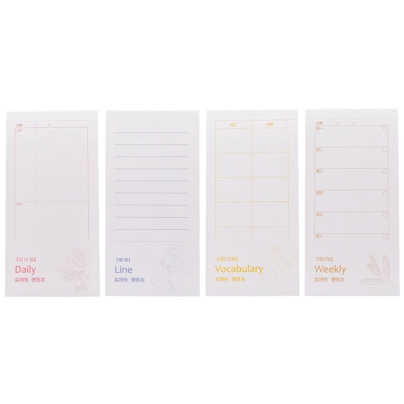 

20CB 50 Sheets To-Do-List Notepads Schedule Memo Pad for School Classroom Office Home