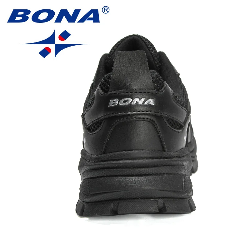 BONA 2022 New Designers Running Shoes Athletic Sport Shoes Men Action Leather Sneakers Man Lightweight Jogging Walking Footwear