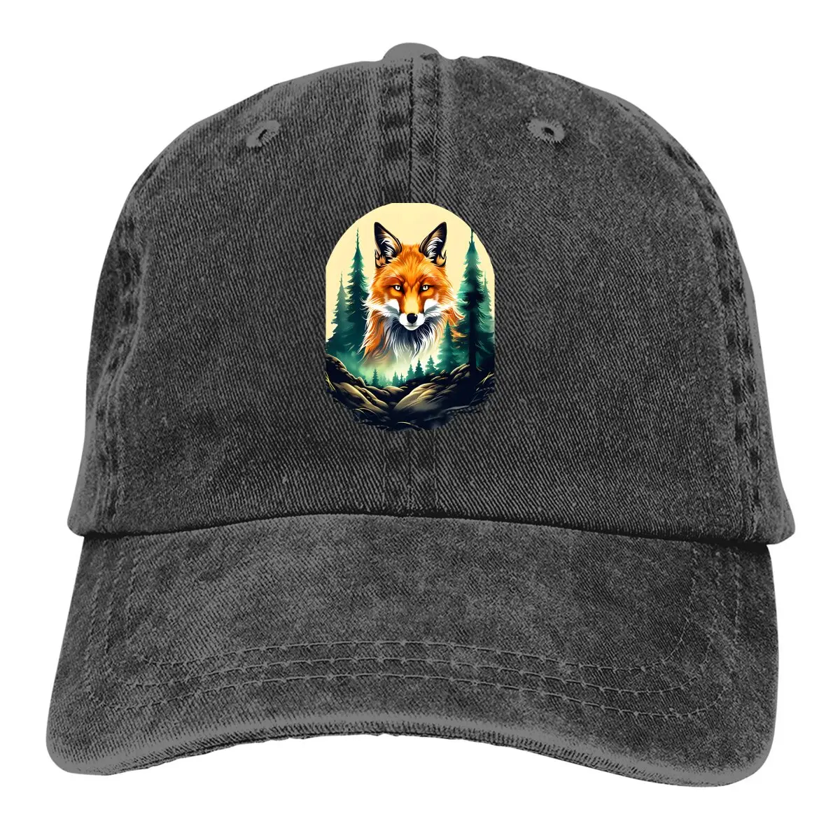 Постиранная мужская бейсболка с акварельными листвами кепки дальнобойщика Snapback