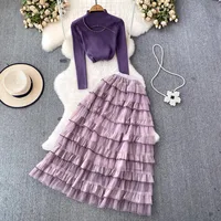 Женский трикотажный комплект из двух предметов#2