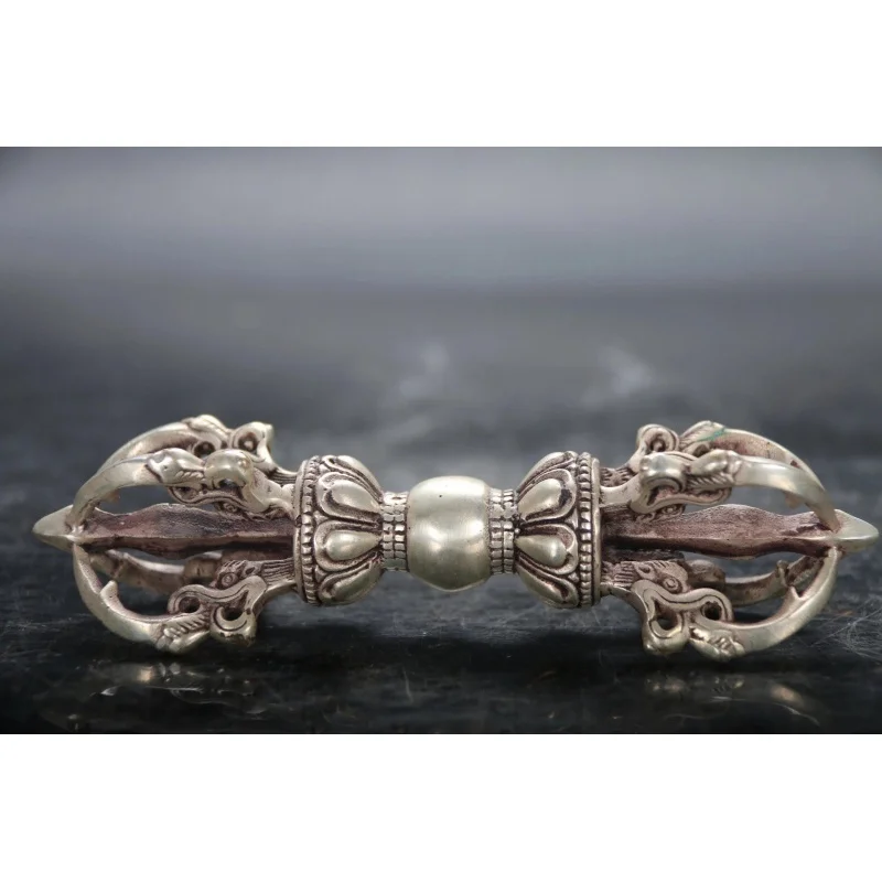 

Tibetan Buddhism Bronze cupronickel Buddhist Ritual Tool Hand Vajra Dorje.