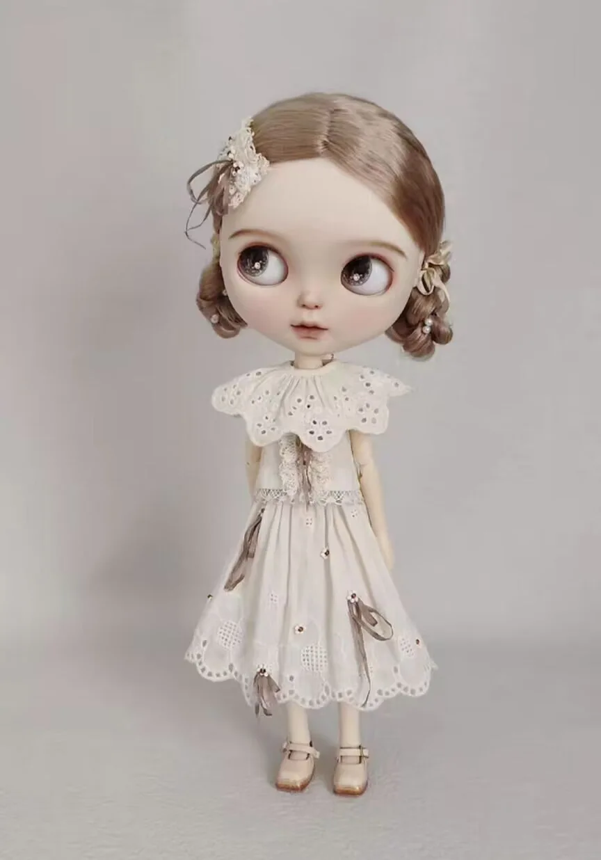 4 шт. топ Landoudou/Blythe в винтажном стиле ретро юбка искусственный воротник заколка